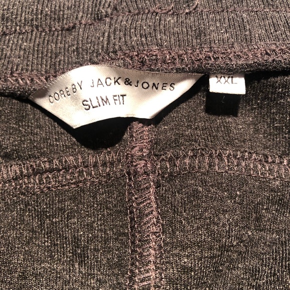 Core by Jack & Jones Slim Joggers Mens size XXL Gray Color - Picture 4 of 7